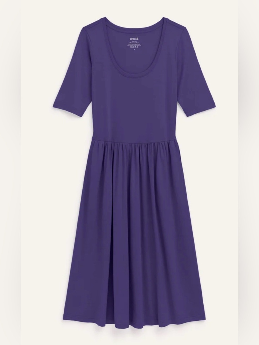 Wool& Signature 160 Sylvie Fit and Flare Midi Dress Purple Size 2X